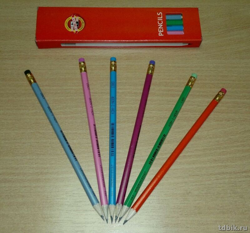 Карандаш ч/г HB KOH-I-NOOR ASTRA  с ластиком