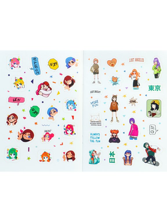 Набор наклеек 220 шт, "Anime style"  MILAND