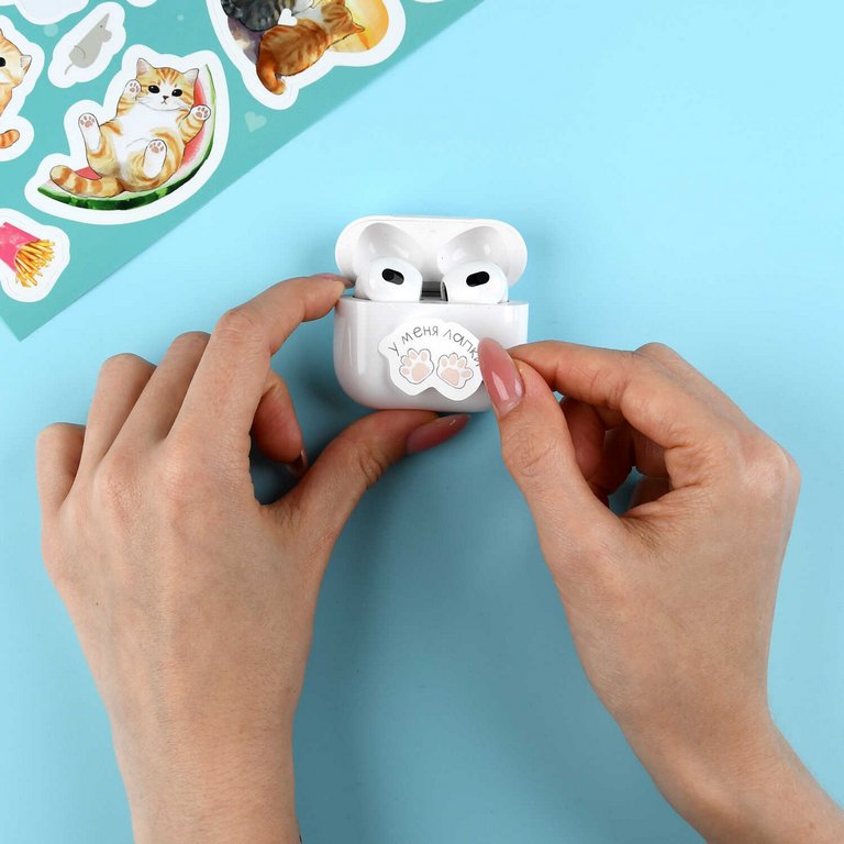 Наклейки 14 х 21 см "Мурчальные истории"