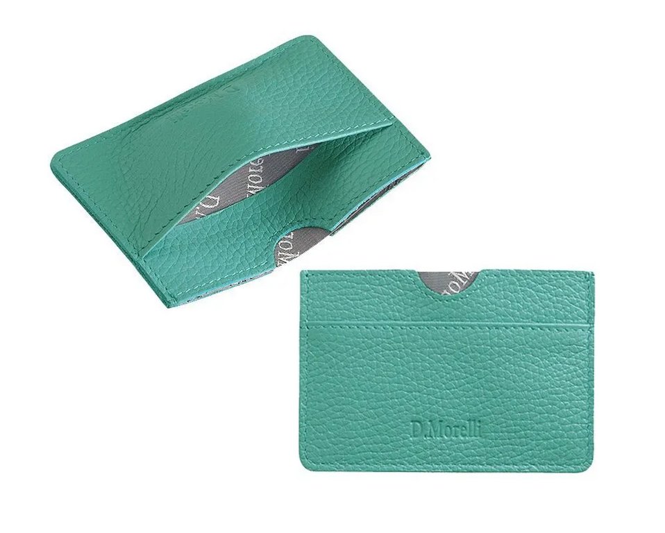 Картхолдер D.Morelli "Монтана" нат.кожа, цв. бирюзовый
