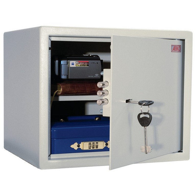Сейф офисный (мебельный) Aiko (280*340*295мм/277*337*240мм) 22л, 8кг, мастер-ключ Aiko