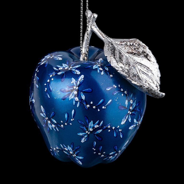 Украшение елочное из полирезины "Молодильное яблочко" 7х8х5 см