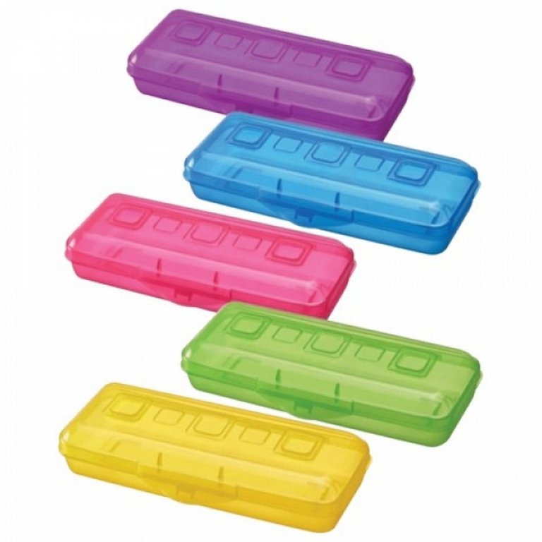 Пенал   СТАММ (пластик) 210*90*40 неоновые цвета (ассорти)