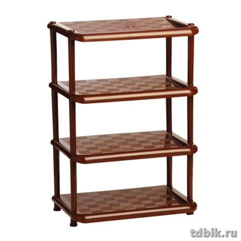 Полка для обуви "Универсал", 800*500*300 мм., пластик, цвет коричневый