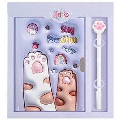 Набор подарочный 2в1 "Meow" (блокнот 50л, ручка) 13*18 см