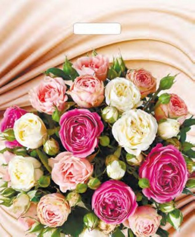 Пакет пробивной 38*45см (60 мкм) "Желанный букет"