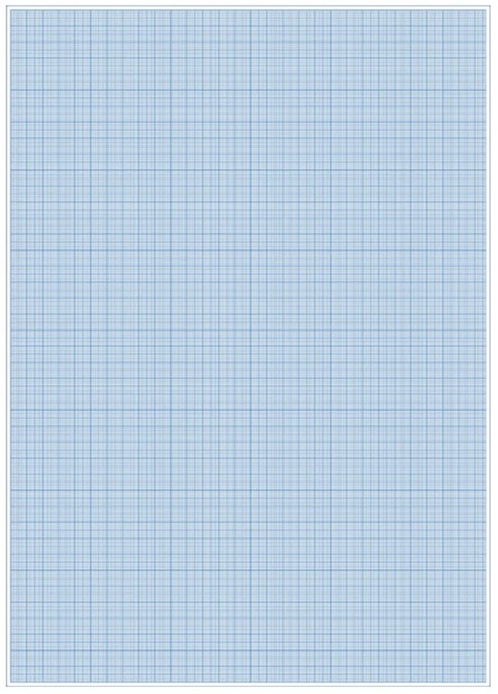 Миллиметровая бумага 420 мм*295 мм, А3, 20л., голубая