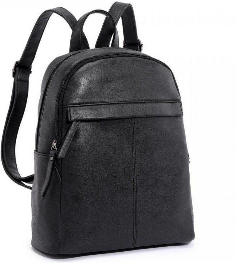 Рюкзак молодежный женский OrsOro иск. кожа 32*28*13 см, черный