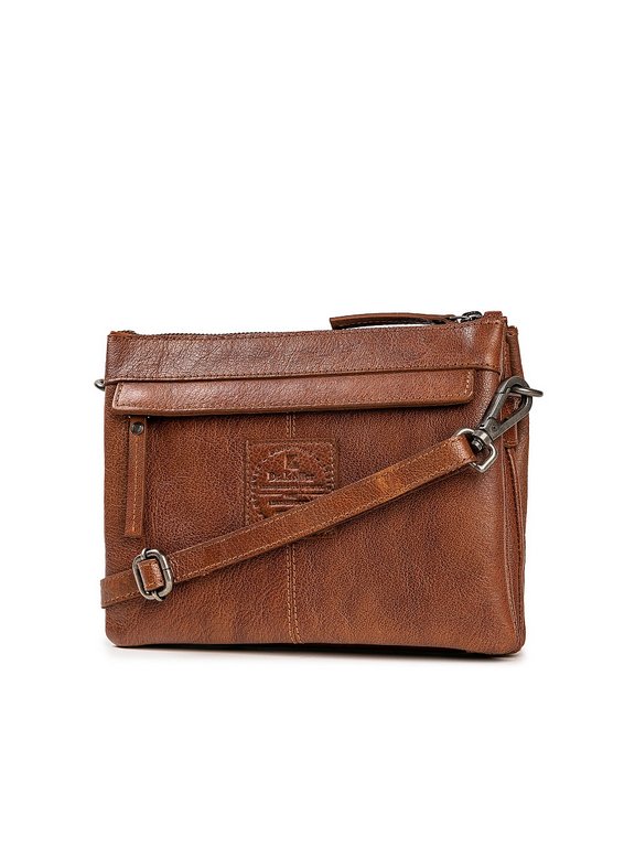 Сумка женская Dr.Koffer 23х17х8см см, нат.кожа коричневая