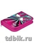 Пенал 1 отд. для девочки Hatber "Кеды" 190*130 (ткань)