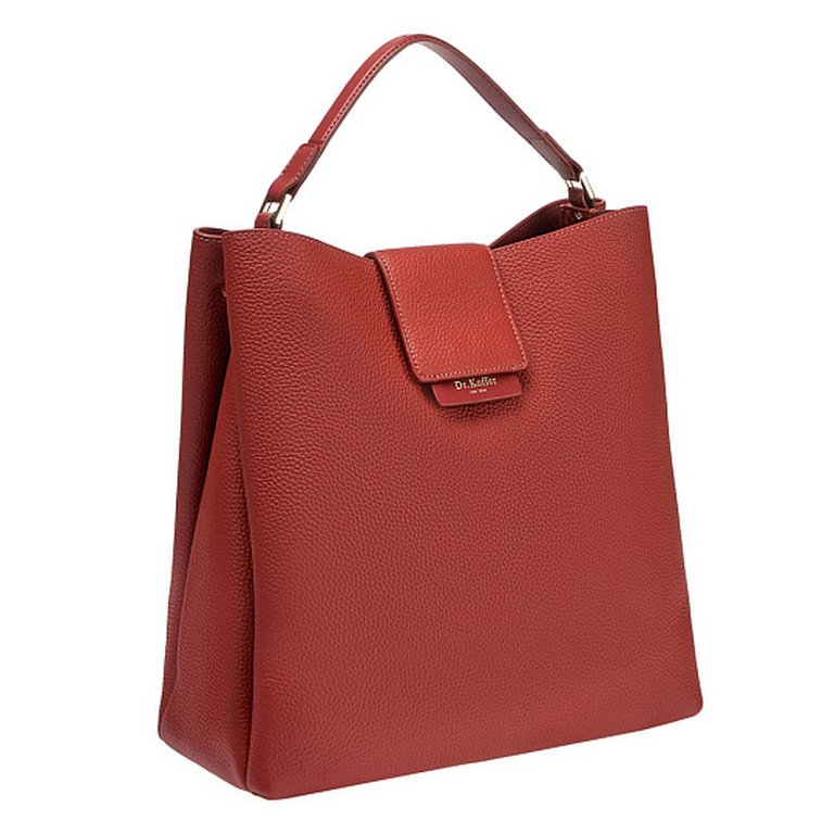 Сумка женская Dr.Koffer нат. кожа, бургунди
