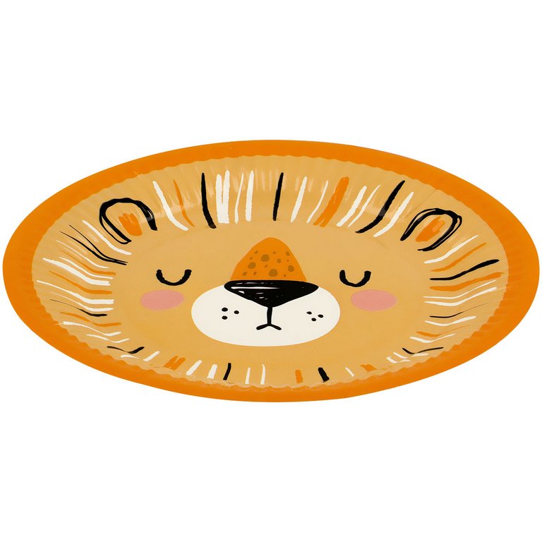 Тарелка картон d180  6 шт/уп "Wild cats" MESHU