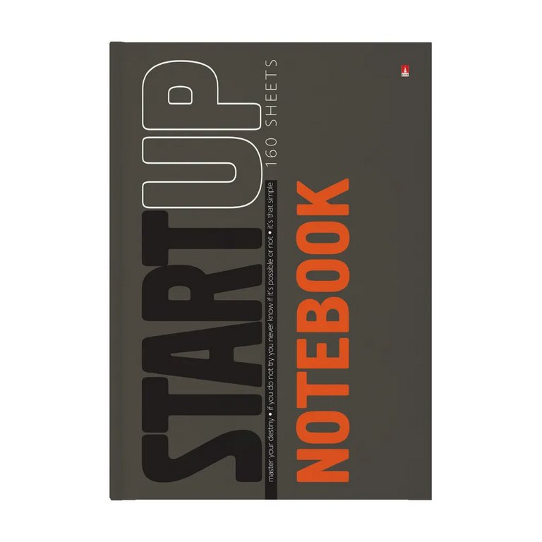 Бизнес-блокнот А4 160л, 210*297 мм., Альт "START UP"