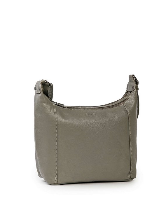 Сумка женская Dr.Koffer 28х22х11см см, нат.кожа серая