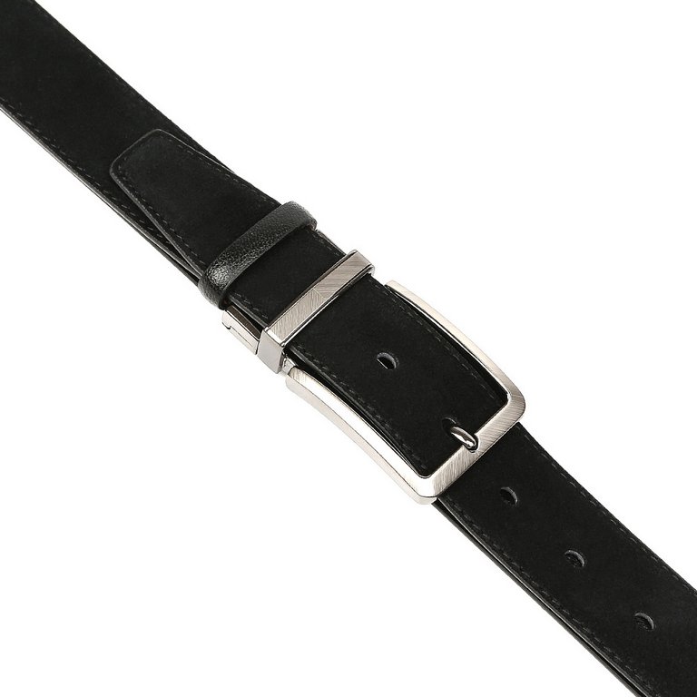 Ремень FABRETTI мужской, натуральная кожа, размер 120, чёрный