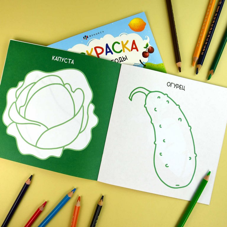 Раскраска А4 "Овощи" 16л Феникс+