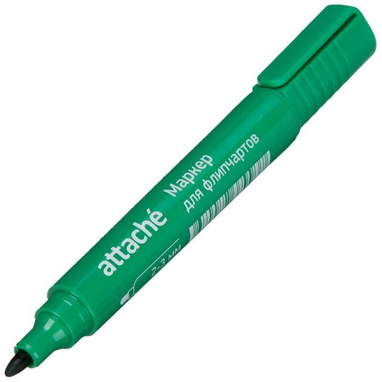 Маркер для флипчарта Attache 2-3мм зеленый круг.