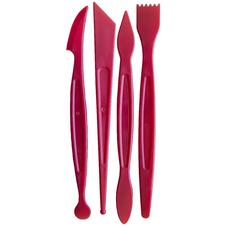 Набор стеков для пластилина 4шт. Луч "Школа творчества"