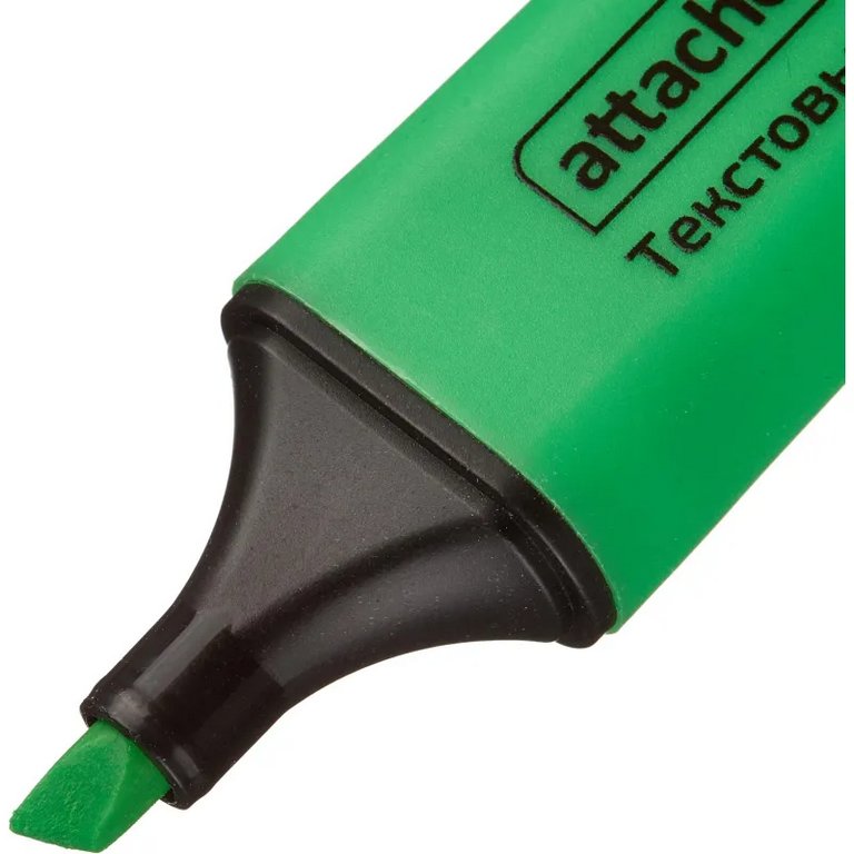 Текст-маркер Attache Colored зеленый, 1-5мм