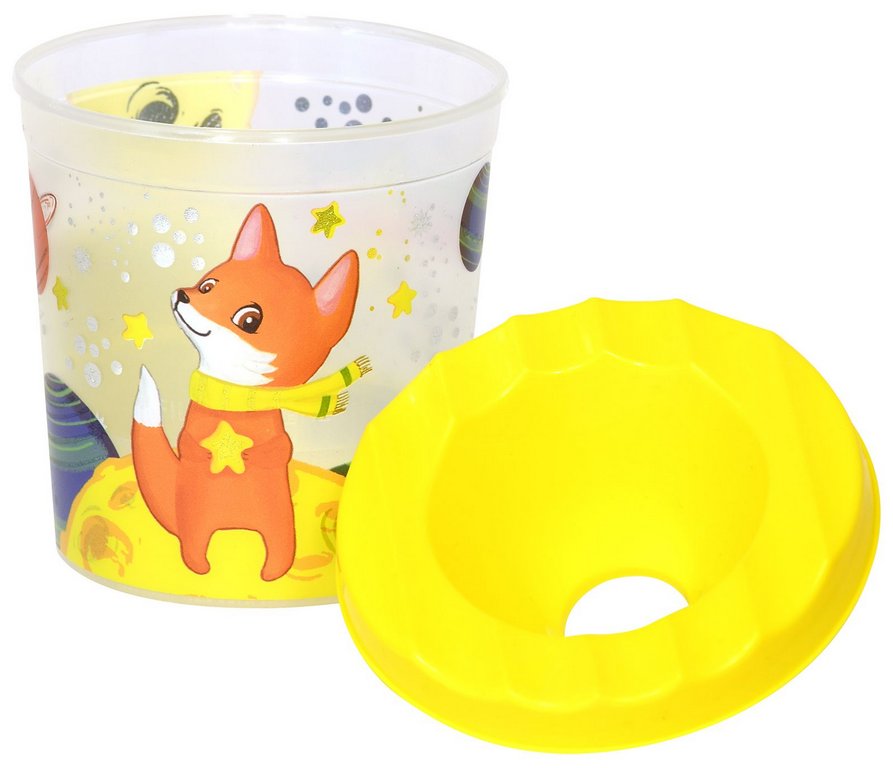 Стакан-непроливайка с рисунком "Лис" Каляка-Маляка