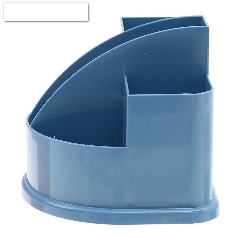 Подставка наст д/канц. принадлеж. Стамм "Авангард" 5 отд. голубая (пластик)