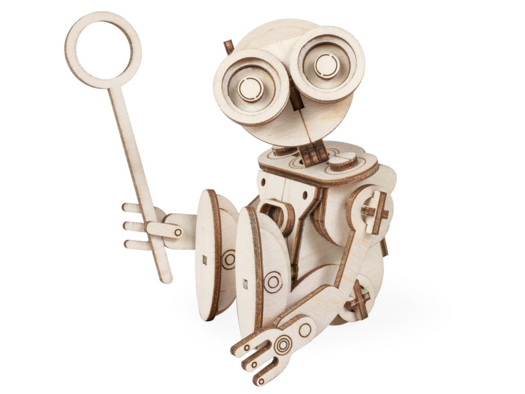 Сборная модель из дерева   71 дет. "Робот Сан" 130*80*60мм