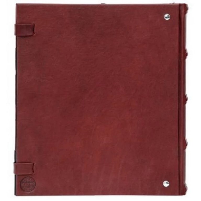 Фотоальбом магнитные листы 40шт, 28*32см, обложка из нат. кожи Макей "Роза ветров"