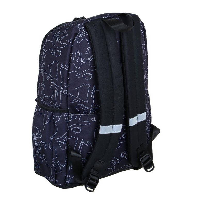 Рюкзак молодежный универсальный "Силуэты на черном" 41*29*18см, 1 отд., 4 карм.