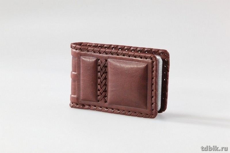 Визитница Макей 74*115мм на 32 визитки, нат. кожа