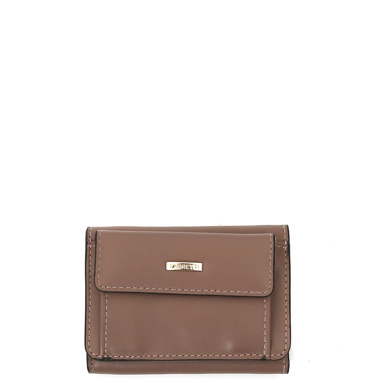 Портмоне FABRETTI женское, нат. кожа,  9,5х7х2,5 см, темно-бежевый