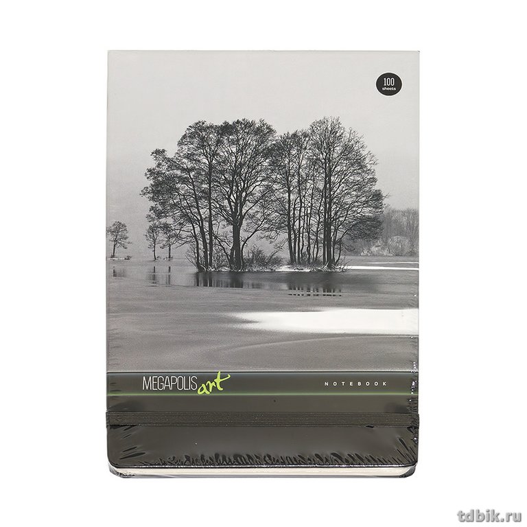 Блокнот А5 200л., 148*210 мм, обложка на резинке "Megapolis Art. Природа"