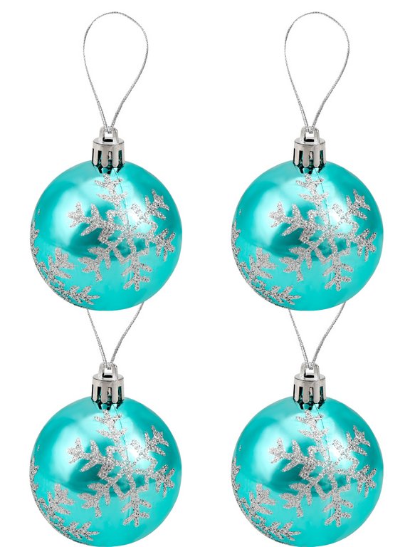 Набор шаров  цвет ассорти 60 мм 20 шт "Голубая лагуна"