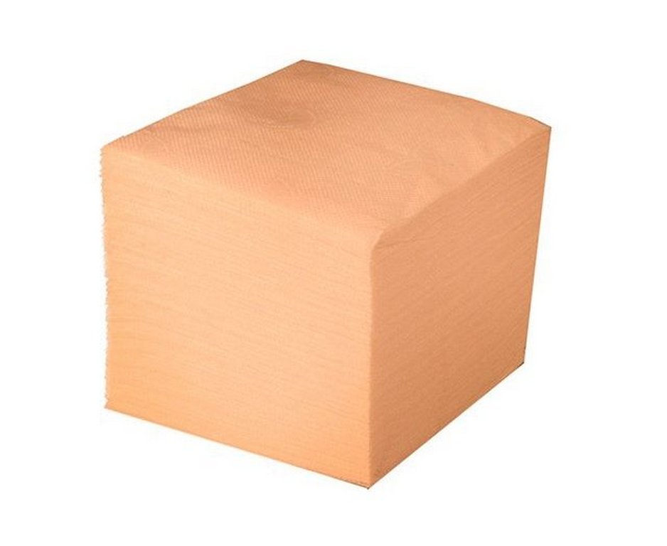 Салфетки цветные персиковые 23х23 TomPaper, 100 шт/уп