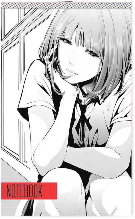 Блокнот А6  30л., 105*148 мм, на скрепке Lamark "Manga" клетка