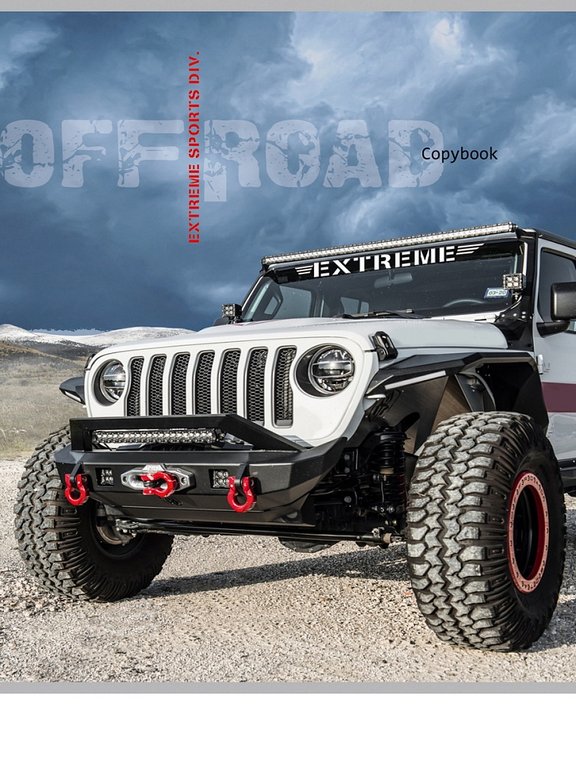 Тетрадь 96 лист кл. А4 на скрепке "БЕЛЫЙ ДЖИП" Проф-Пресс