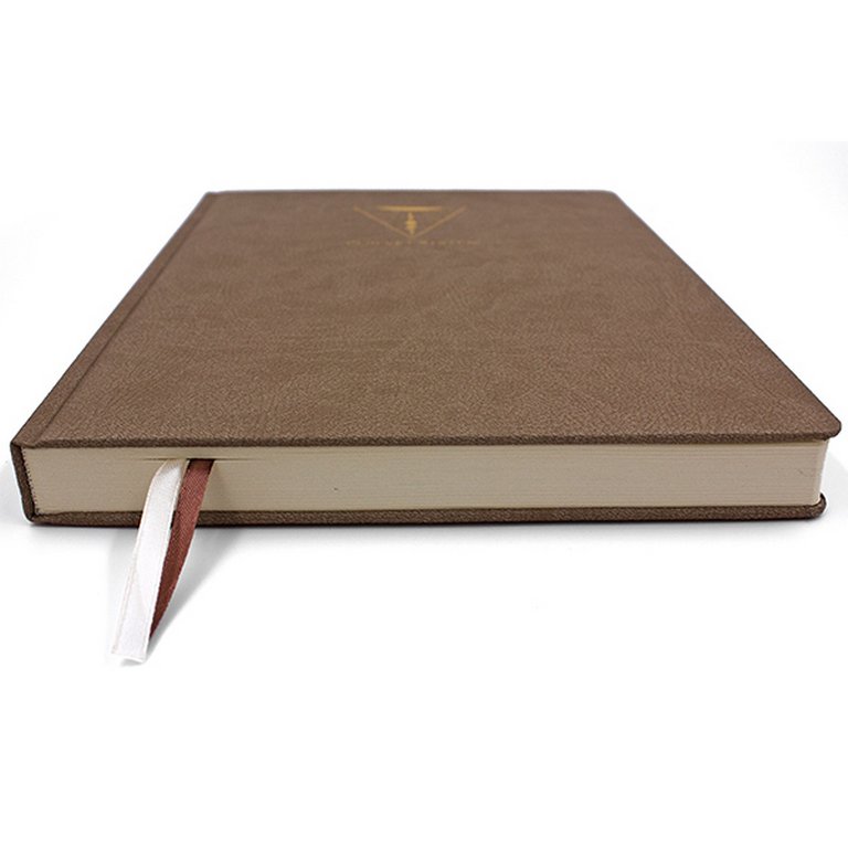 Тетрадь 128 лист кл. А4 тв.обложка тиснение фольгой, кожзам, 2 ляссе, PERFECT SYSTEM ligh