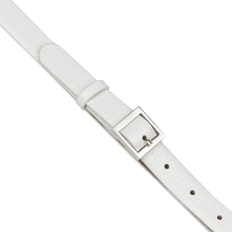 Ремень FABRETTI женский, натуральная кожа, размер 120, белый