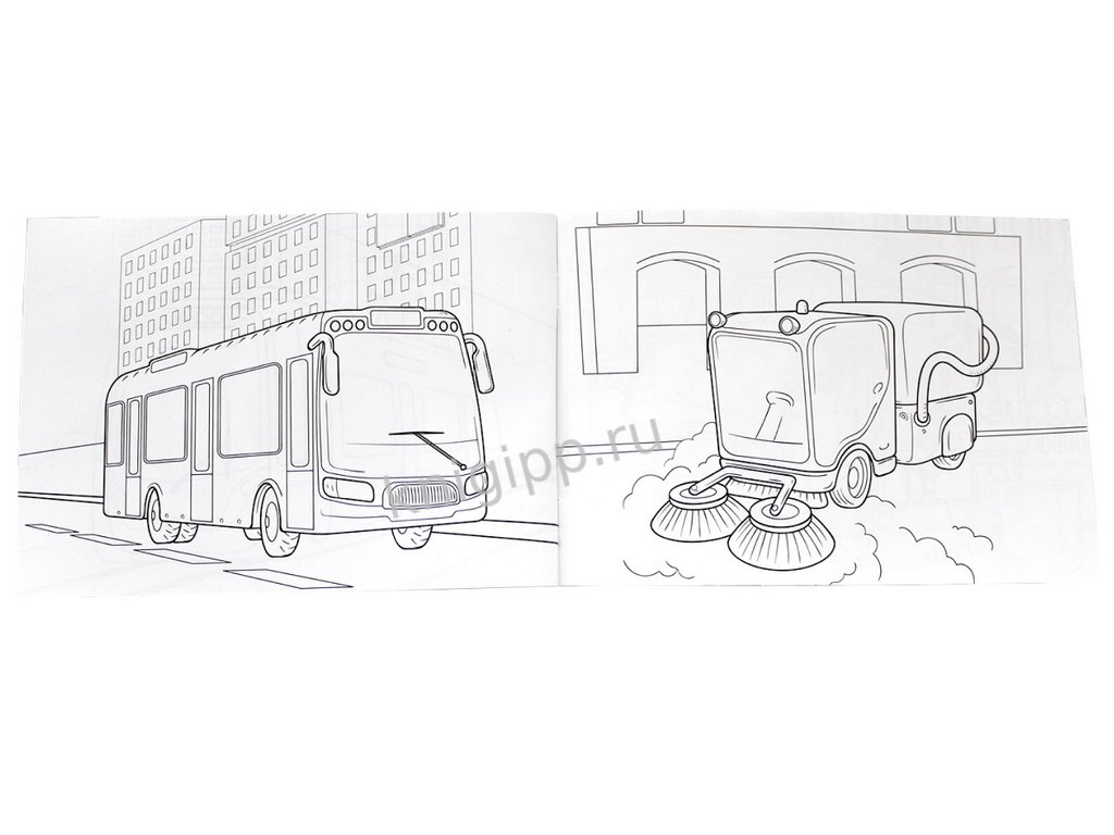 Раскраска  А5 "Транспорт" 16 стр. ПРОФ-пресс