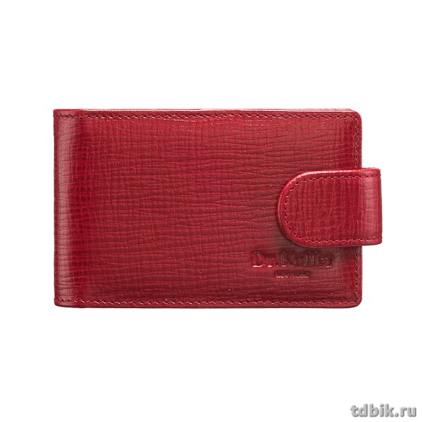 Визитница Dr.Koffer 11*7см на 48 визиток, красный