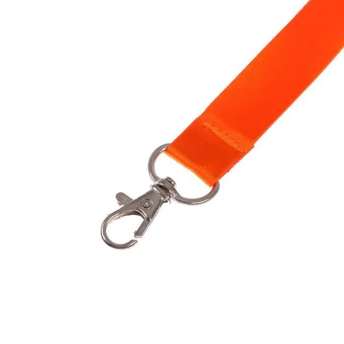 Шнур для бейджа оранжевый с карабином, длина 90 см ширина 2 см Calligrata