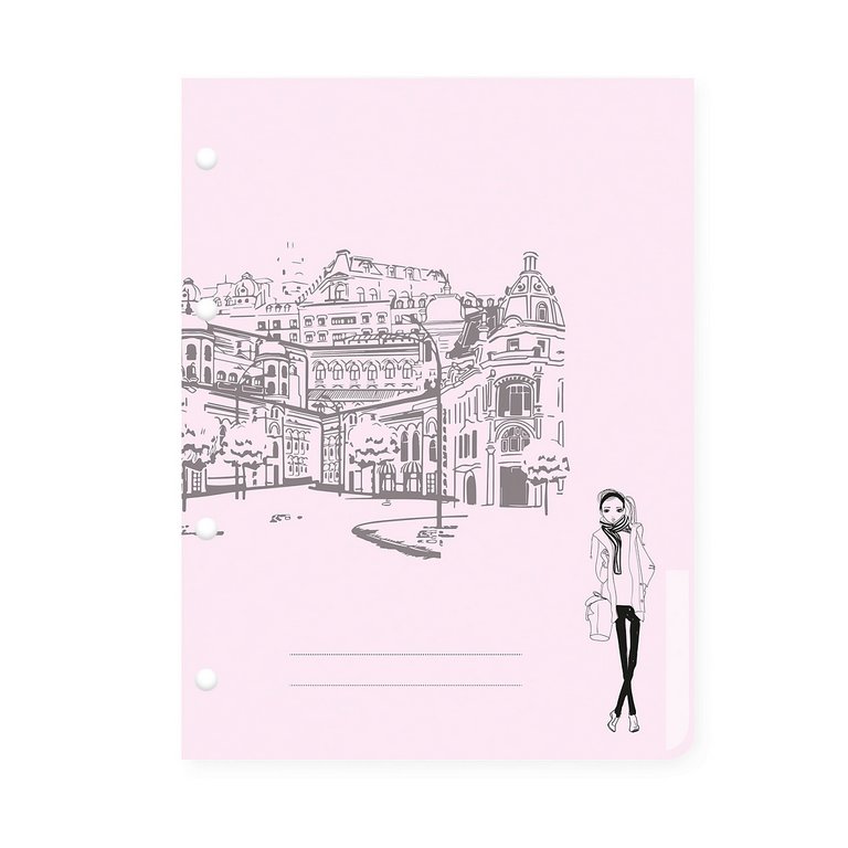 Разделители для тетради на кольцах А5 4л. "РОМАНТИКА ПУТЕШЕСТВИЙ"