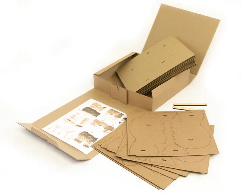 Сборная модель из гофрокартона "Петр" h=18см, 128 дет., 6+, 5cult