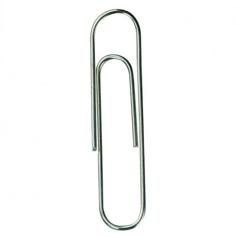 Скрепки 50 мм 100 шт/уп никелированные Erich-Krause