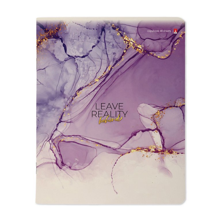 Тетрадь 48 лист кл. А5 на скрепке "МРАМОР"