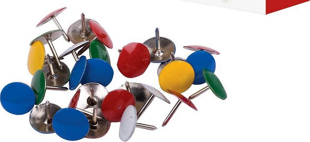 Кнопки с цветными шляпками 11 мм 100 шт/уп deVENTE