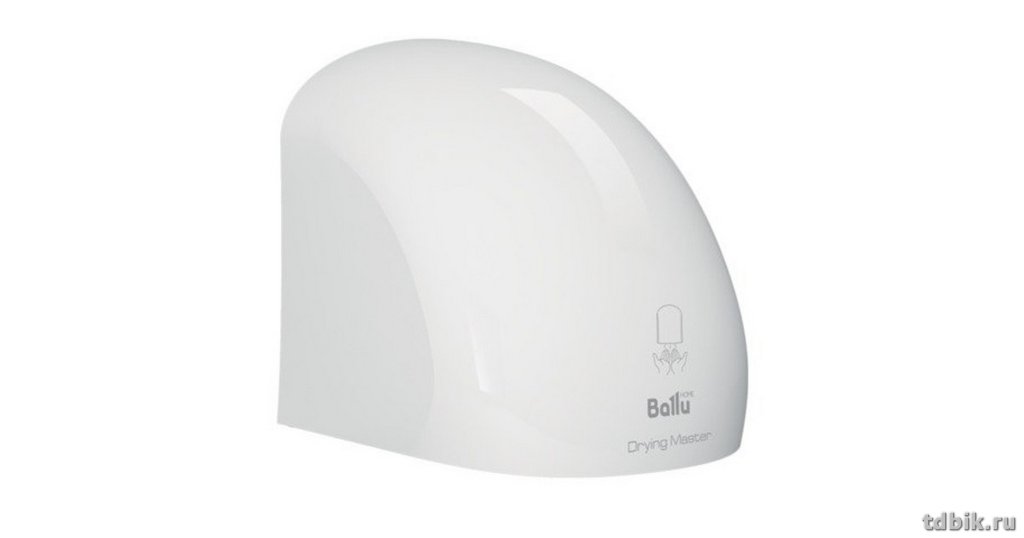 Электросушилка BALLU BAHD-2000 DM, 2000 Вт, время сушки 25 секунд, пластик, белая