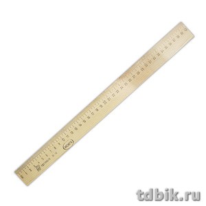 Линейка 40 см. дер. Красн.звезда