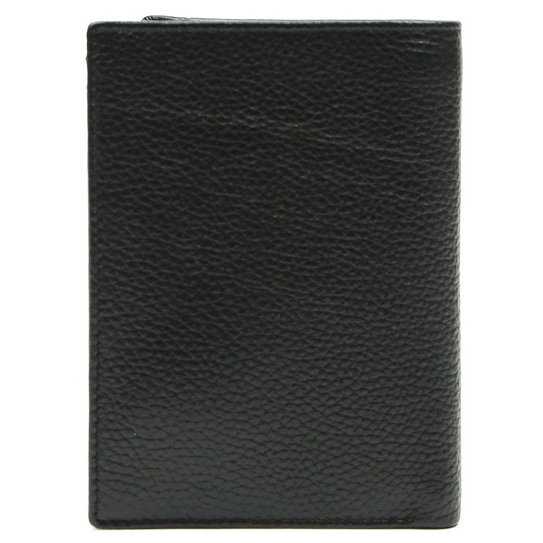 Портмоне FABRETTI мужское, нат. кожа, 10*13,8*1,5 см, черный