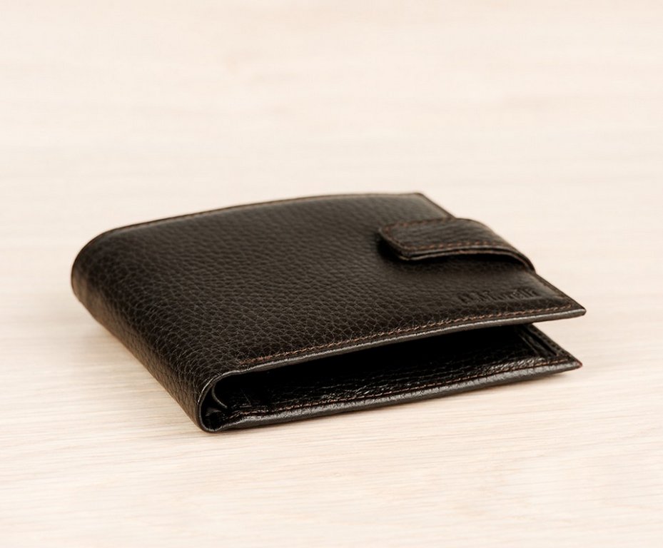 Портмоне D.Morelli мужское "Texas" с хляст., нат.кожа, цвет коричневый