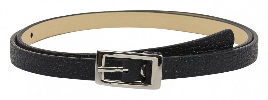 Ремень Alliance нат. кожа,  ширина 15мм, черный